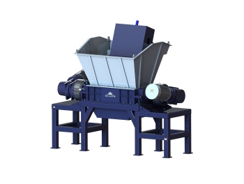 What kind of scraps does the double shaft shredder machine can shred?