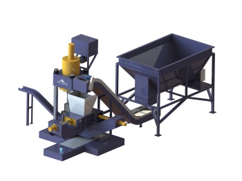 Metal iron cast chips/Aluminum shavings briquetting press machine
