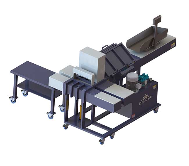 Machine of packaging rag