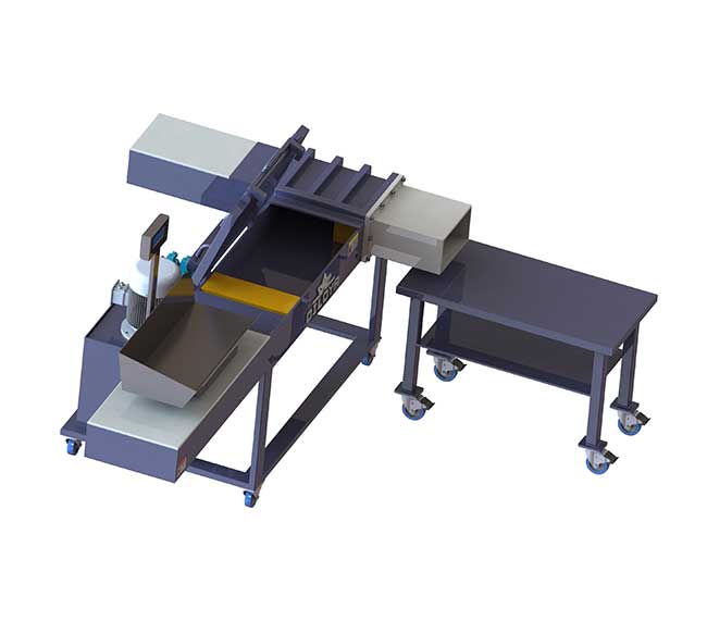 Pressing machine for bale rags